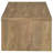 Nette 2Pc Coffee and End Table Set, Rustic Mango Finish, Brown Wood
