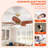 52" Palm Leaves Tropical Ceiling Fan With Light