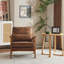 Chaise d'appoint rembourrée Elizabeth avec pieds en bois et un coussin-230216772