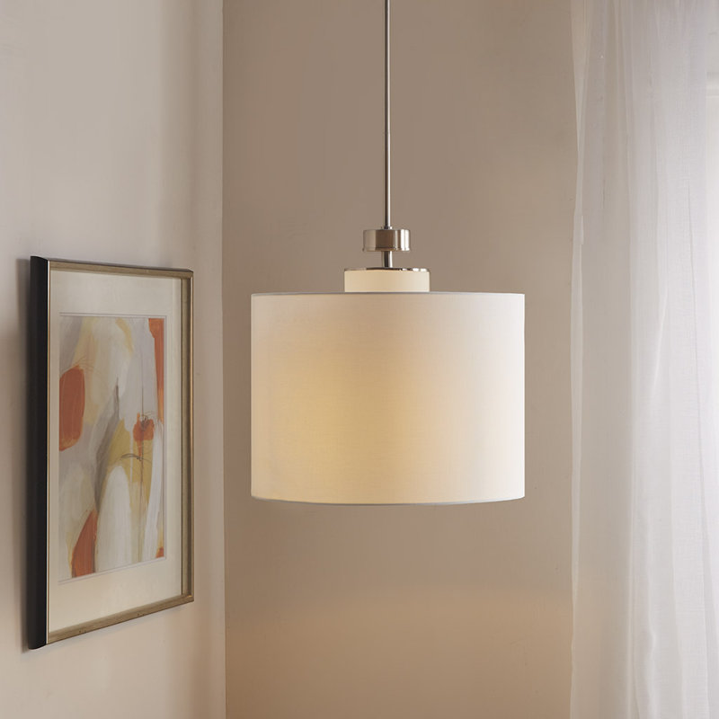 Lustre argenté en métal de style pacifique de 62 po à 1 lumière Delightblan (ampoule non incluse)