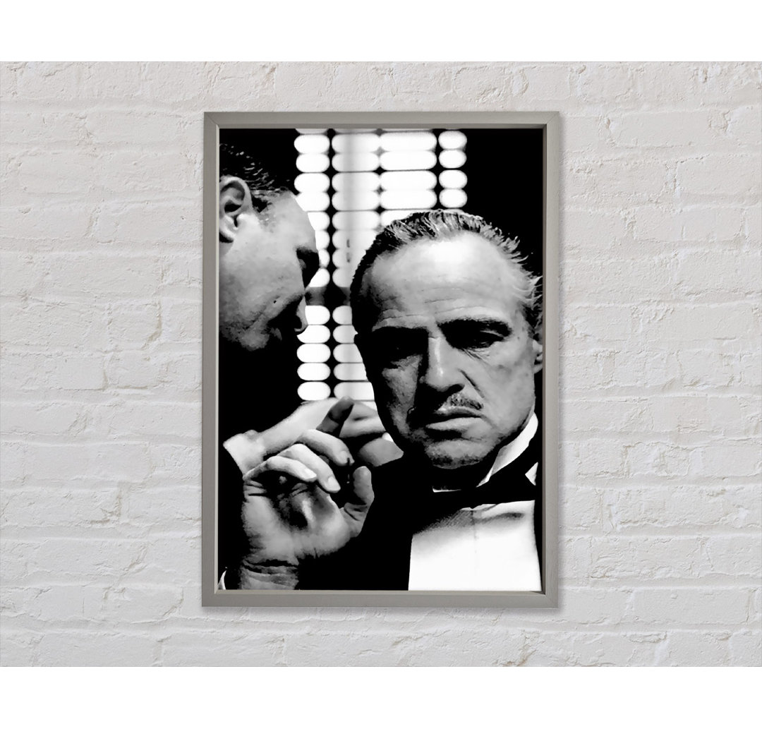 The Godfather Wisper - Einzelner Bilderrahmen Kunstdrucke auf Leinwand