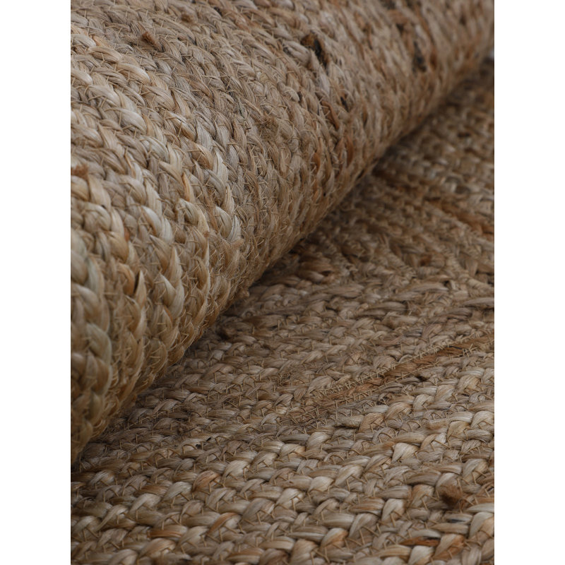 Nele Jute Rug, Taupe, Oval 80 x 150 cm