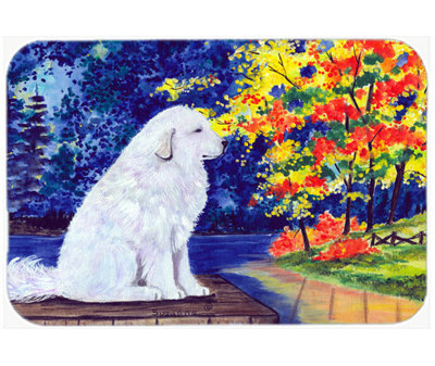 Caroline's Treasures Great Pyrenees Glass Cutting Board
