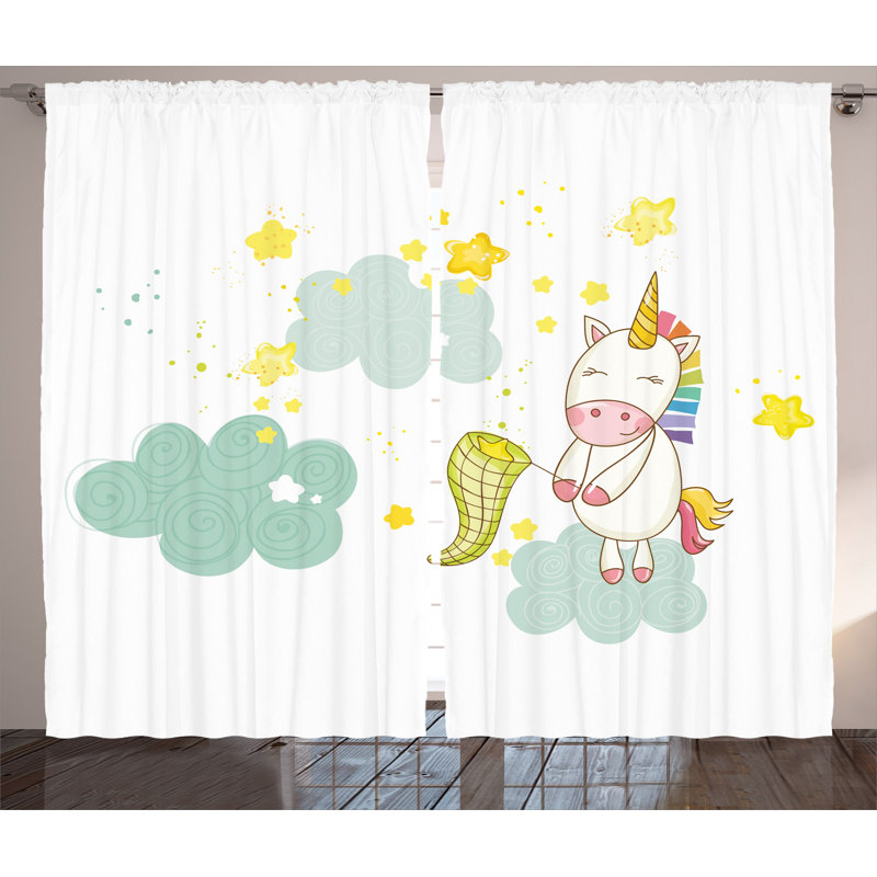 Matteo Semi Sheer Curtain Pair, 54" W x 90" L