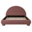 Lit plateforme entièrement rembourré avec tête de lit cintrée, tissu bouclé et lattes en bois, rouge roux-654481008-654481011