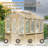 6Ft X 8Ft Solid Wood Walk-in Polycarbonate Greenhouse with UV Protection