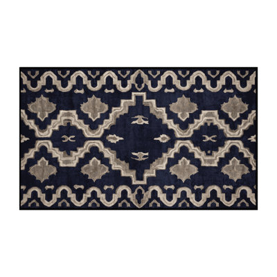 Tapis gris lavable à la machine