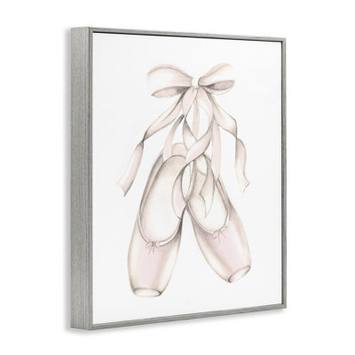 Chaussons de danse ballerine rose doux - peinture