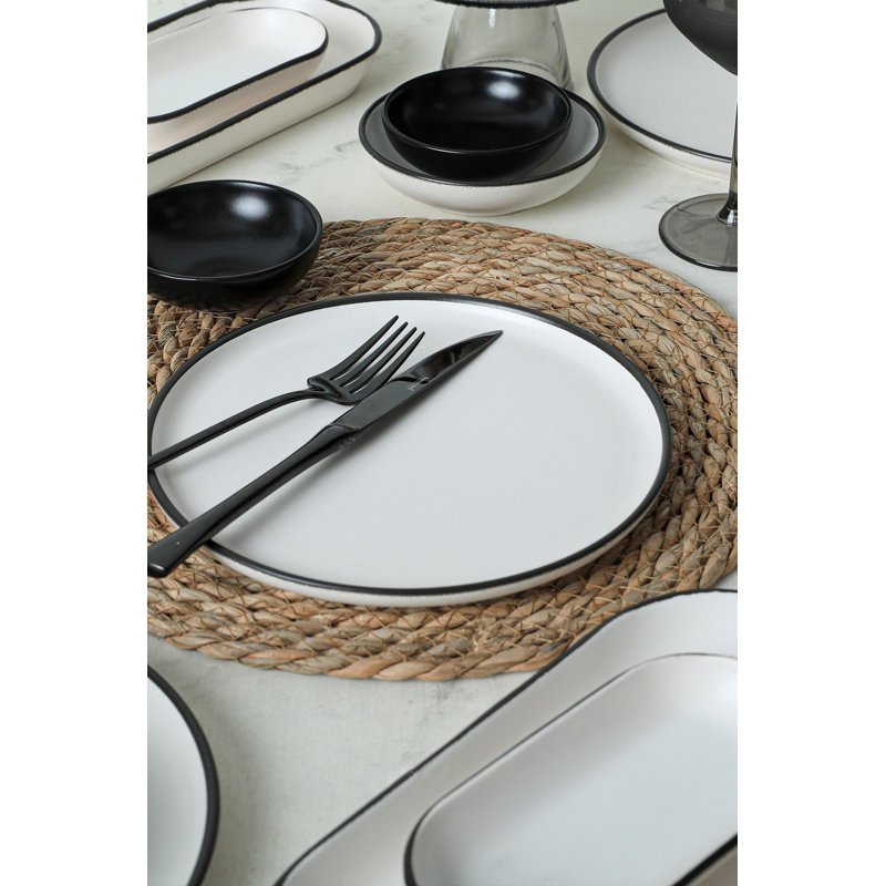 Ensemble de petit déjeuner (18 pièces), Blanc