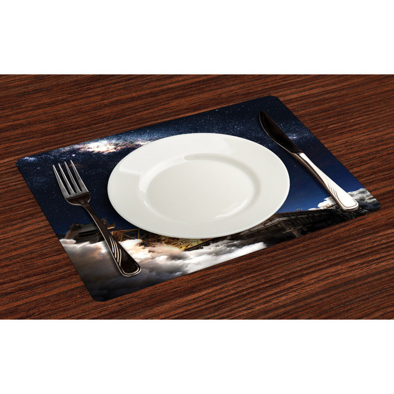 Polyester Abstract Rectangle Placemat
