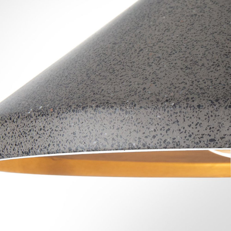 Porsgrunn/Skien 1 - Light Cone Pendant, Sandstone Black, Black
