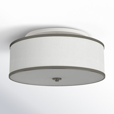 Elzira Linen Semi Flush Mount