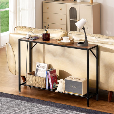Narrow Console Sofa Table Couch Table 41.7 in for Entryway & Living Room by 17 Stories