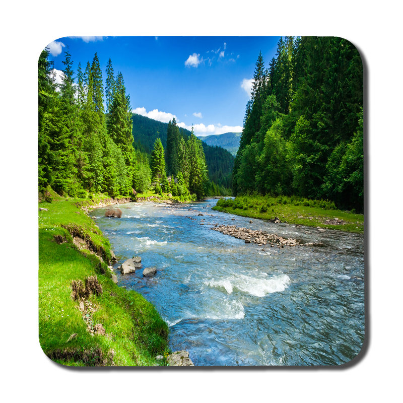 Drora Square 6 Piece Coaster Set