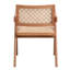 Deux fauteuils décontractés de style Mid-Century, finition naturelle, accoudoirs confortables, l 20 po x P 22 po, H 31 po