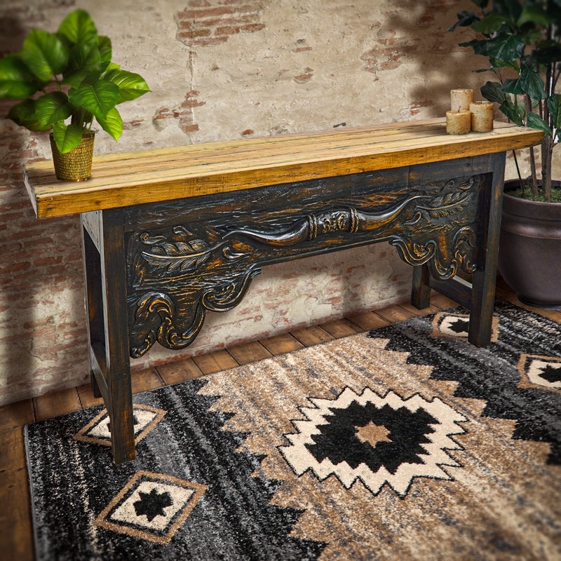 Dellahoy 74.5'' Solid Wood Console Table