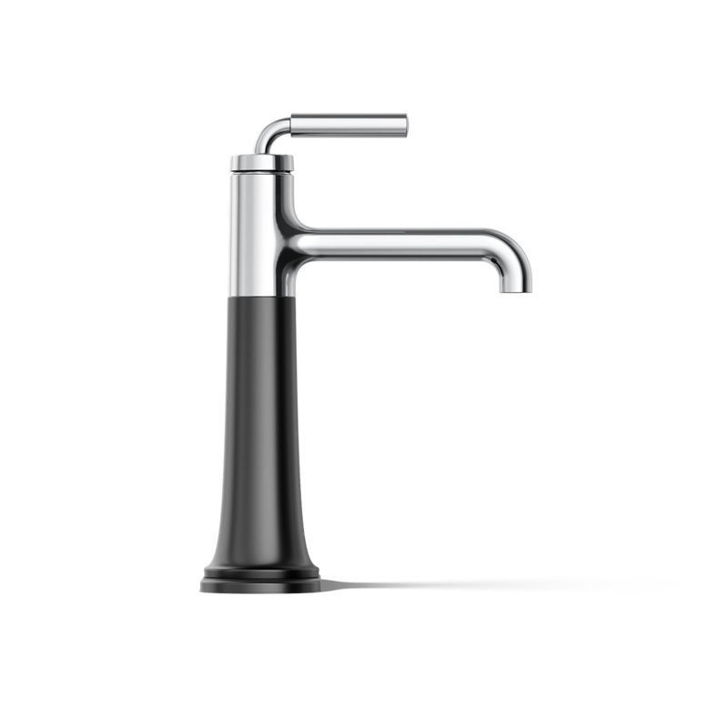 Tone Tall Single-Handle Bathroom Sink Faucet 1.0 GPM, Chrome Black