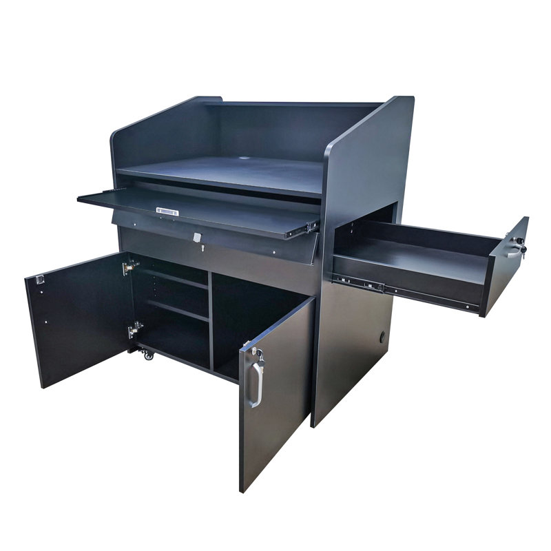 FixtureDisplays 48'' MDF Engineered Wood Full Podium Pre-Order Only ...