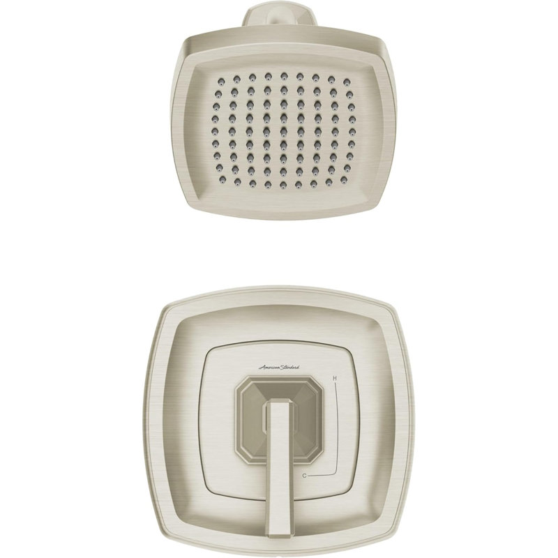 American Standard Crawford Shower Trim Kit With Water-saving Showerhead, Double Ceramic Pressure Balance Cartridge With Lever Handle
