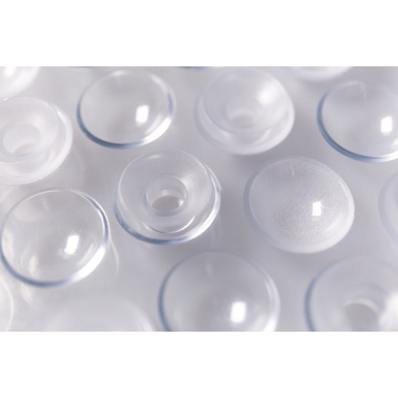 15"x27" Non Skid Oval Bubble Bath Mat, Clear