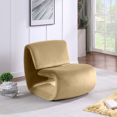 Fauteuil d'appoint en velours Koco