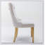 Chaise rembourrée haut de gamme en bois massif et en velours-563723513-563723512