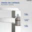 Robinet de salle de bain à poignée simple avec drain, robinet de salle de bain à un trou-128788379