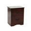 Table de chevet 2 tiroirs en merisier - Bois de pin pour une ambiance de chambre à coucher exquise