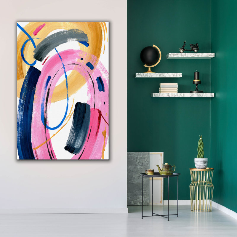 «Epic Graffiti», cercle coloré par Svetlana Aleynikova, art mural sur toile, H 60 po x l 40 po