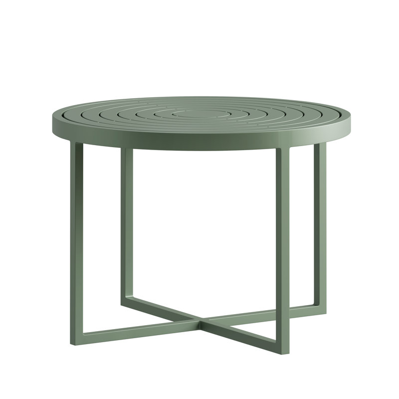Round Dining Table, Eucalyptus Green