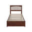 Lit plateforme en bois massif Asparas avec pied de lit et lit gigogne-631275356-631275357