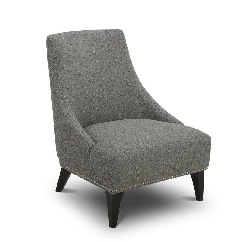 Upholstered Accent Side Chair, Gray
