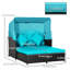 Chaise longue double 52,75 po avec coussins-1757205835