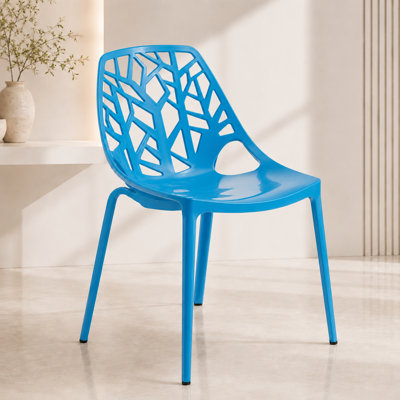 Chaise de salle à manger empilable légère pour l'intérieur et l'extérieur Edgington