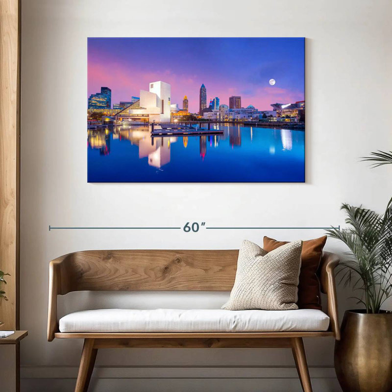 Senne Downtown Cleveland Reflection, 30" H x 45" W