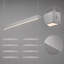 Luminaire linéaire commercial LinearLux 2,4 m (8 pi), 3CCT, à intensité variable, 120 V/277 V, 80 W, 9 200 lm, antiéblouissement, connectable, pour applications commerciales et industrielles (entrepôts), argenté, lot de 8-122269367-128984596-129437835