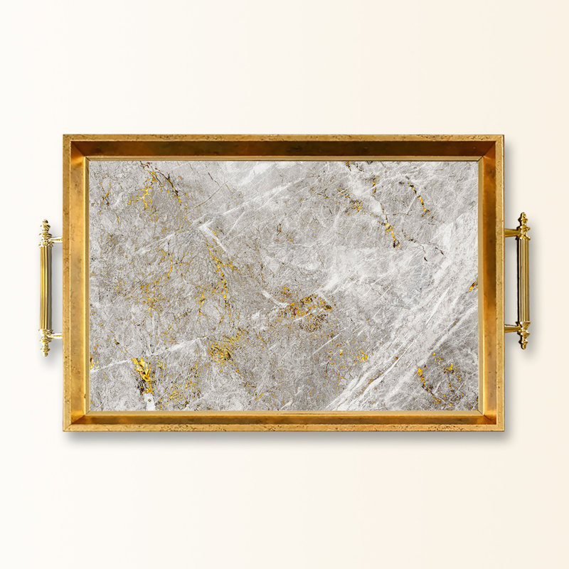 Elegant Glass Tray, 19.7 x 11.4 x 1.4 inches | 100% Durable Glass Construction | Easy to Clean with Damp Cloth | Ideal for Serving, Decorative Display, and Organizing | Stylish Addition to Home Décor