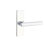 Flat Privacy (Bed & Bath) Door Lever with Rectangle Rosette