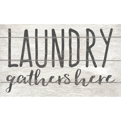 Laundry Gathers - Textual Art Print