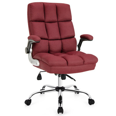 Inbox Zero Dois Linen Executive Chair