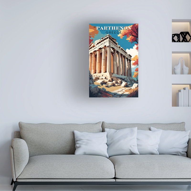 «Tina Lavoie The Parthenon Travel», affiche sur toile, H 12 po x l 19 po