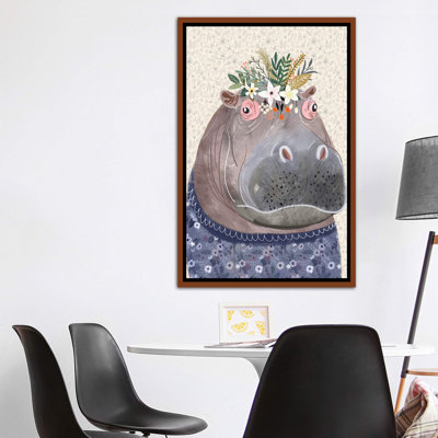 «Hippo» par Mia Charro - impression d'art graphique