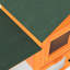 Maison de lapin orange avec aire de repos spacieuse, 2 sections de jeu, poignées, rampes, bac à déchets amovible et conception imperméable pour la cage de confort du lapin de compagnie - aires de repos confortables, nettoyage détachable