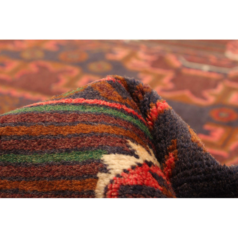 Tapis bourgogne foncé Teimani 4 pi 3 po x 6 pi 8 po