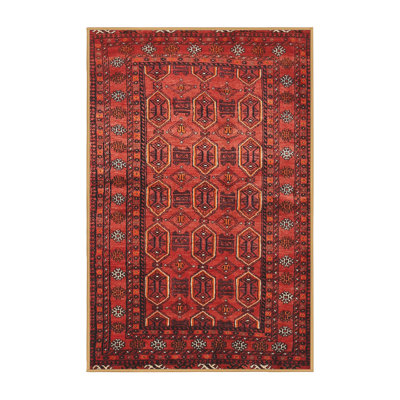 Tapis traditionnel beige / rouge / bleu