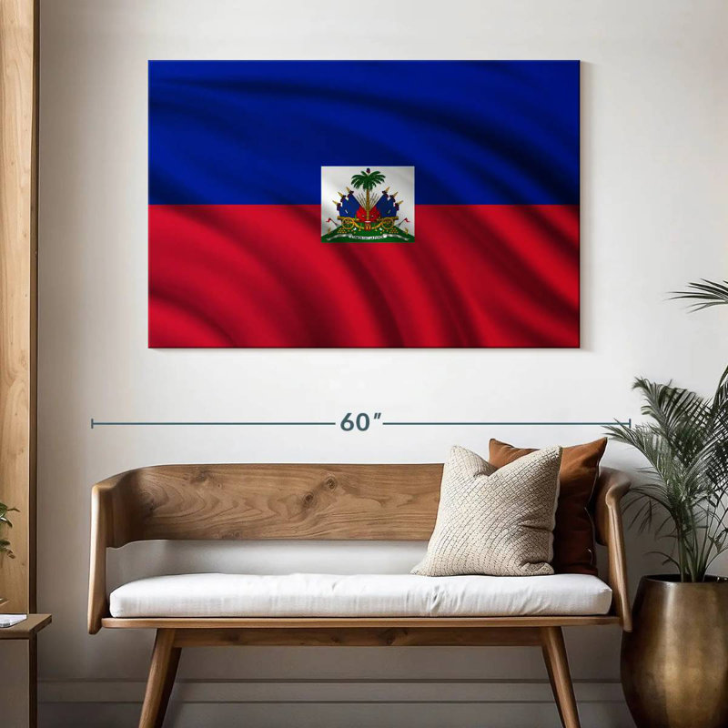 Drapeau d'Haïti Borges, H 32 po x l 48 po