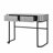 Mirrored Makeup Vanity Table with Stainless Steel Base and Two Drawers, A Versatile and Stylish Desk for Bedroom and Office Use-1240532671