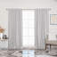 Textured Faux Linen Woven Rod Pocket And Backtab Blackout Curtains-682956911