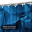 Rideau de douche abstrait bleu sans couture avec 12 crochets-297797997
