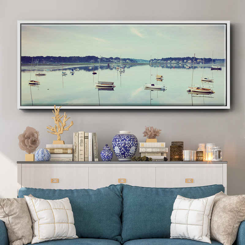 Cape Ann Marina - toile encadrée, H 20 po x l 50 po